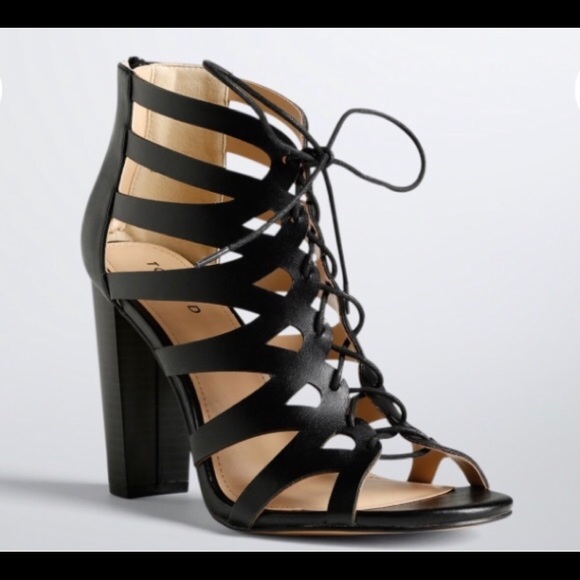 Torrid Shoes - Torrid Black Chunky Heel Size 9W